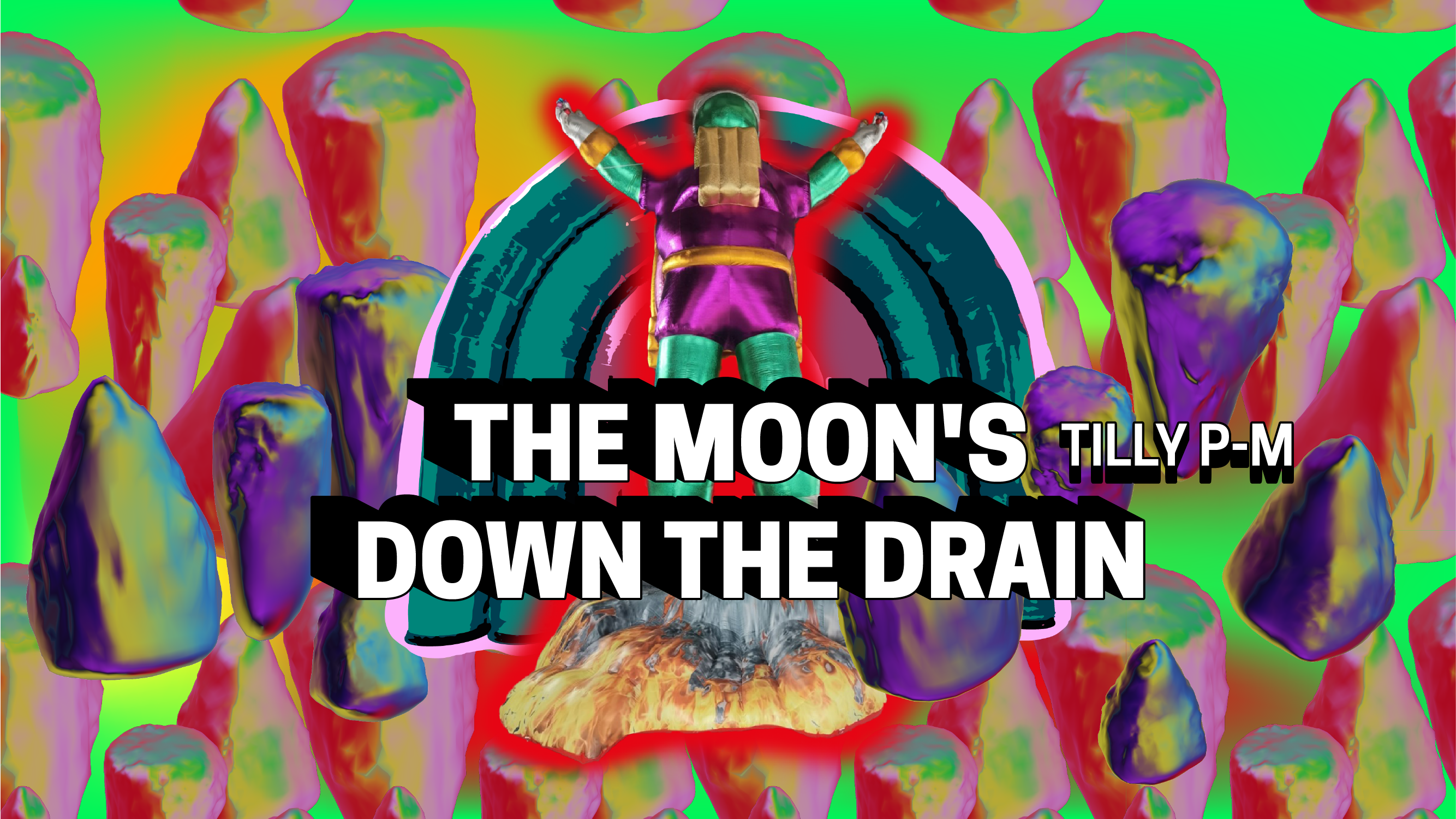 The moon's down the drain by Tilly P M