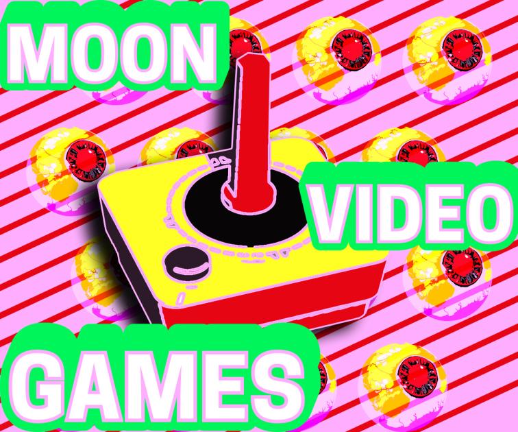 image saying moon video games with a controller
